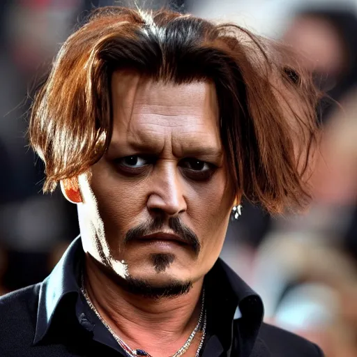 Image similar to depressed johnny depp