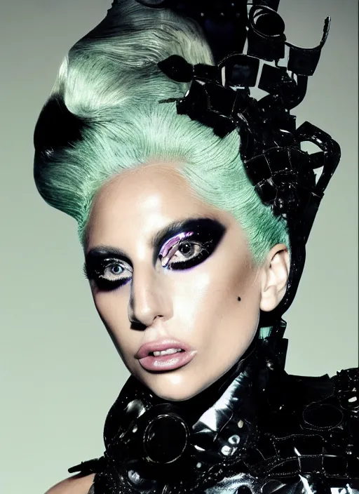 Image similar to !lady gaga photoshoot by nick knight editorial high fashion