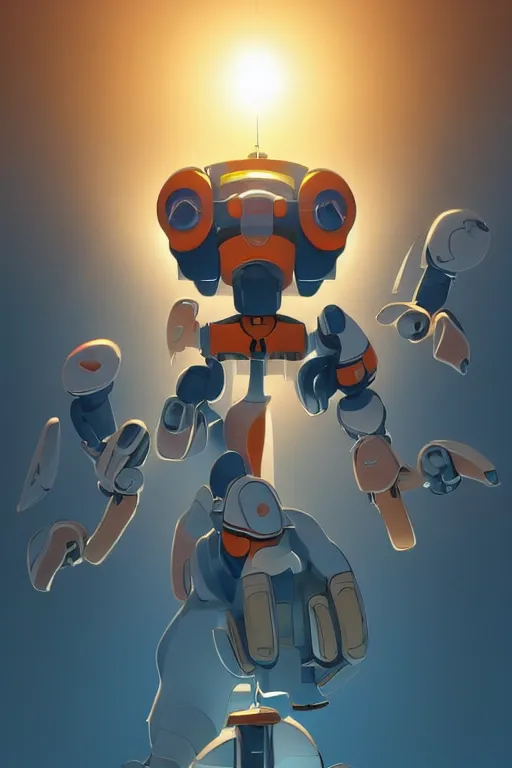 Image similar to metabots medabots medarotto medarot robot minimalist comics, behance hd by jesper ejsing, by rhads, makoto shinkai and lois van baarle, ilya kuvshinov, rossdraws global illumination ray tracing hdr radiating a glowing aura