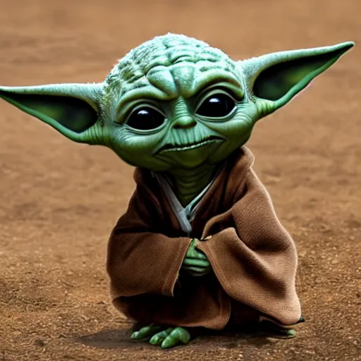 Image similar to australian bushranger baby yoda