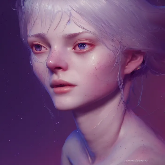 Prompt: aurora, au naturel, hyper detailed, digital art, trending in artstation, cinematic lighting, studio quality, smooth render, unreal engine 5 rendered, octane rendered, art style by klimt and nixeu and ian sprigger and wlop and krenz cushart