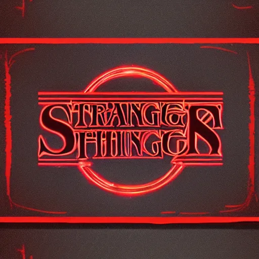 Image similar to logo in the style of stranger things saying abcd, trending on artstation