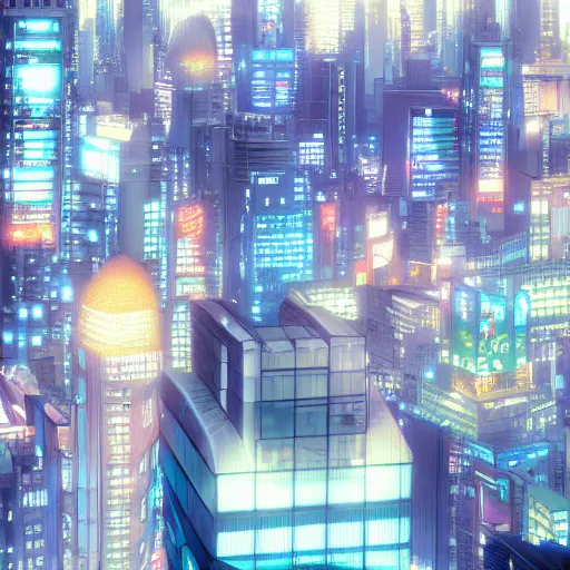 Prompt: a close up of shinjuku by makoto shinkai, beeple and james jean, aya takano color style, 4 k, super detailed, modern, 4 k, symmetrical