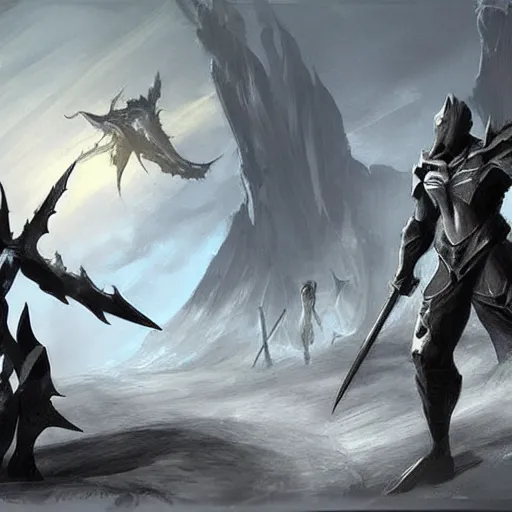 Image similar to infinity blade concept art