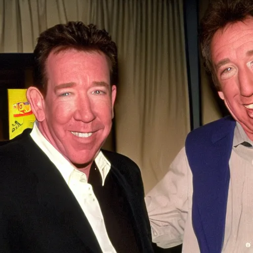 Prompt: tim allen wants buzz to get him a drink in 1995