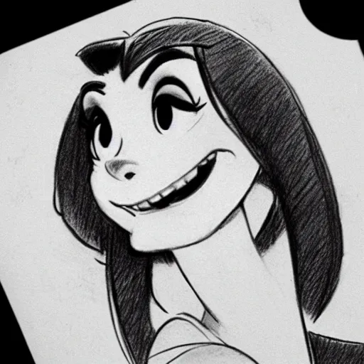 Image similar to milt kahl pencil sketch of victoria justice disney style