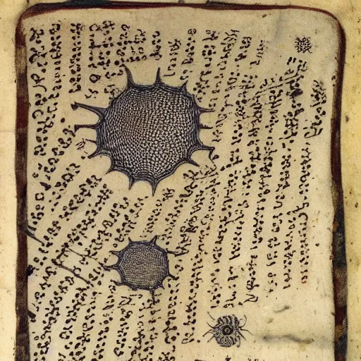 Prompt: The Voynich manuscript is an illustrated codex hand-written in an otherwise unknown writing system, referred to as 'Voynichese'.[18] The vellum on which it is written has been carbon-dated to the early 15th century (1404–1438), and stylistic analysis indicates it may have been composed in Italy during the Italian Renaissance.