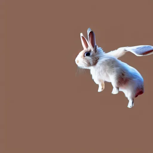 Prompt: a rabbit flying an airplane