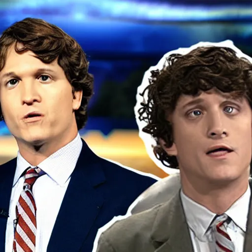 Prompt: Tucker Carlson as Frodo