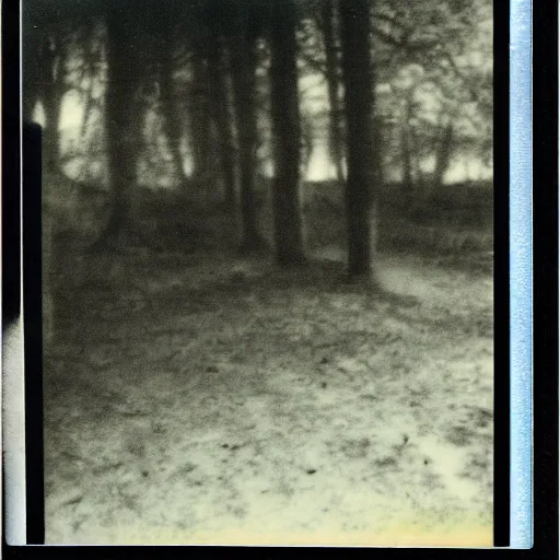 Image similar to a liminal space Polaroid photo