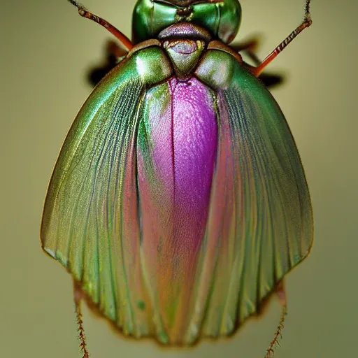 Prompt: Ultrarealistic macro photograph rose chafer, Cetonia aurata, Beksiński, sci-fi fantasy, intricate, elegant, highly detailed, focus stacking, close up