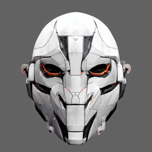 Prompt: very symmetrical!! cyborg female mask concept asset art from video game, by miguel angel martinez monje, by vitaly bulgarov, by yoji shinkawa, by joss nizzi, by shoji kawamori, horizon zero dawn, konami, mecha, deviantart, artstation, marmoset toolbag render, unreal engine