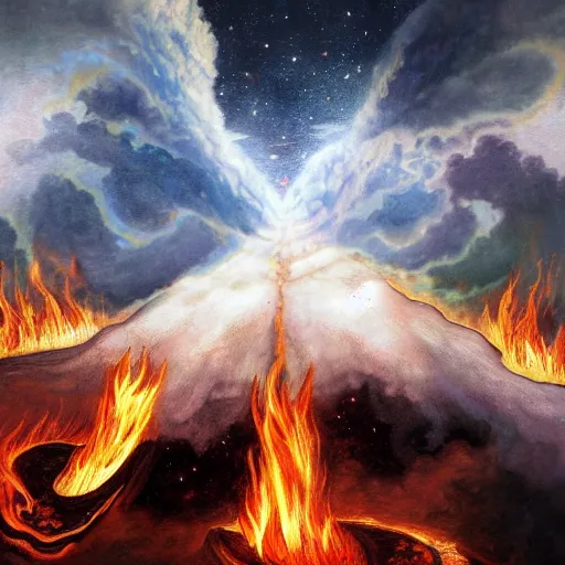 Image similar to heaven and earth on fire