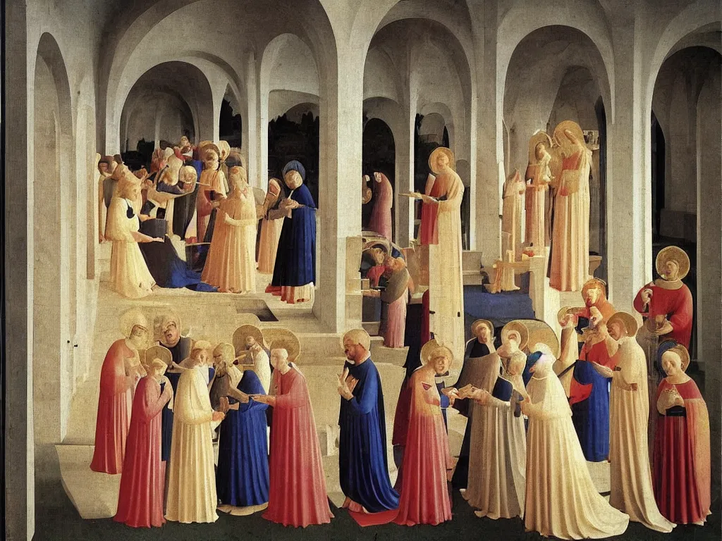 Prompt: Painting by Fra Angelico