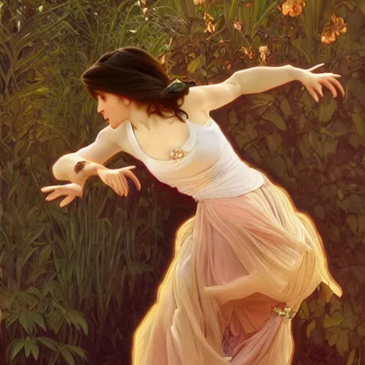 Image similar to dancing nancies, portrait, highly detailed, deep focus, elegant, digital painting, smooth, sharp focus, illustration, ultra realistic, 8 k, art by artgerm and alphonse mucha