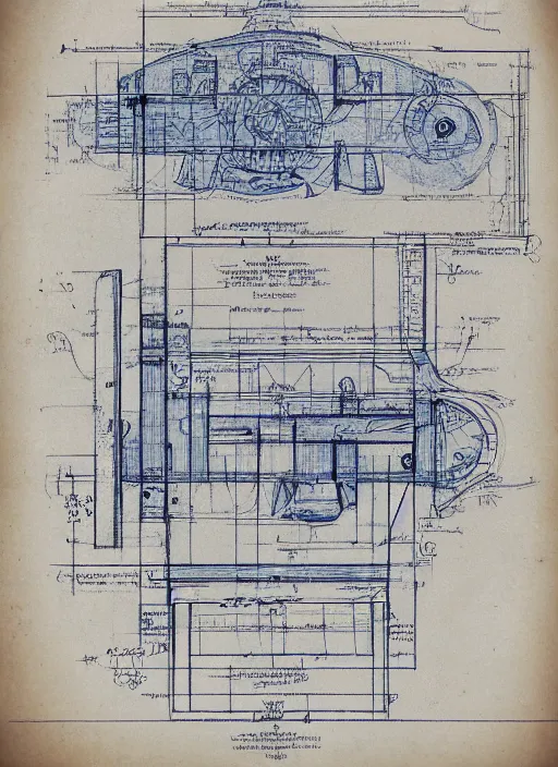 Image similar to a blueprint design of the concept of wrath