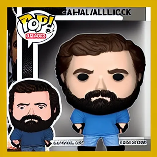 Prompt: zach galifianakis funko pop