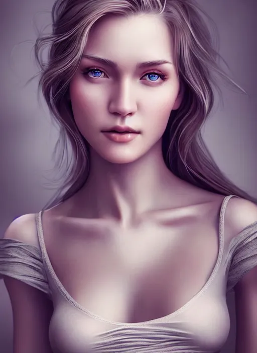 Image similar to a gorgeous norwegian female photo, professionally retouched, soft lighting, realistic, smooth face, full body shot, torso, dress, perfect eyes, sharp focus on eyes, 8 k, high definition, insanely detailed, intricate, elegant, art by artgerm and jason chan