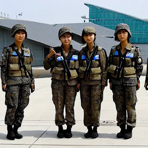 Image similar to female south korean counterterrorist unit 7 0 7 th special mission group