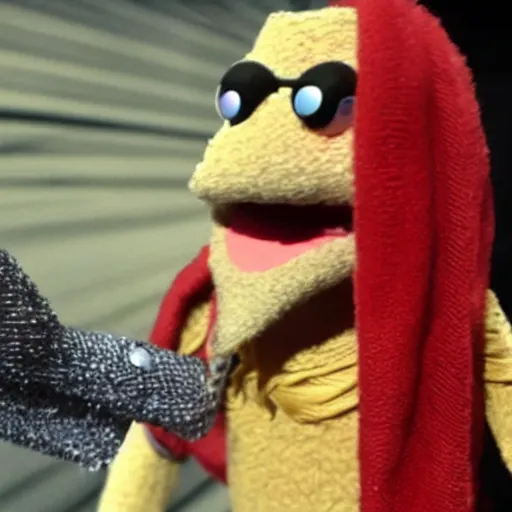 Image similar to Thor as a Muppet