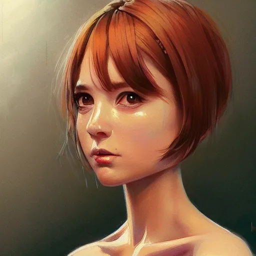 Image similar to A potrait of an alien with big and cute eyes, fine-face, realistic shaded perfect face, fine details. Night setting. Realistic shaded lighting poster by Ilya Kuvshinov katsuhiro, magali villeneuve, artgerm, Jeremy Lipkin and Michael Garmash, Rob Rey and Kentarõ Miura style, trending on art station