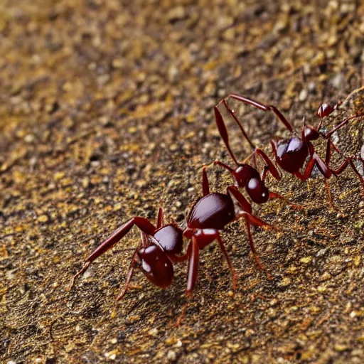 Image similar to realistic ants wearing rubber pants in france, detailed, photograph, 8 k,