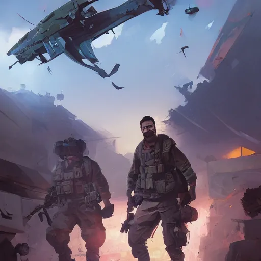 Image similar to hero world call of duty modern warfare, behance hd by jesper ejsing, by rhads, makoto shinkai and lois van baarle, ilya kuvshinov, rossdraws global illumination