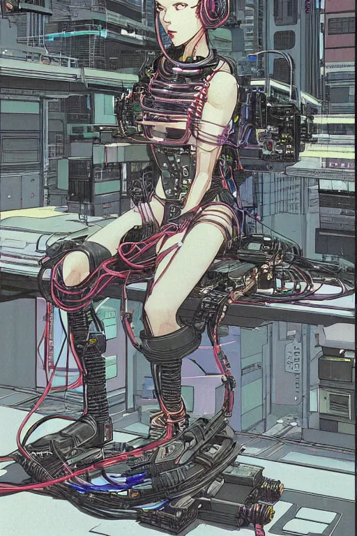 Girl Cyberpunk Somachi MF96 - Illustrations ART street