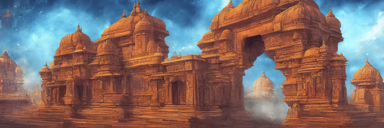 Image similar to indian architecture, fantasy art, digitalpainting, smooth