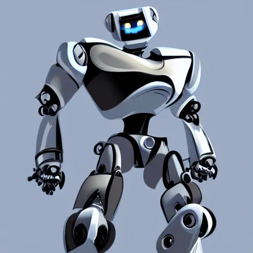 Image similar to the strongest robot which i imagine