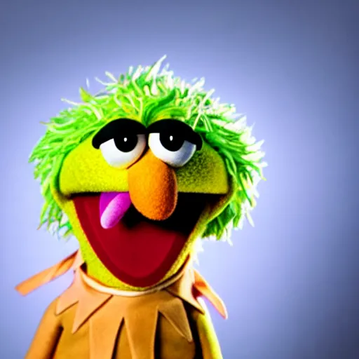 Image similar to studio portrait still of muppet!!!!! pope!!!!!! as a muppet muppet as a muppet, 8 k, studio lighting, key light,