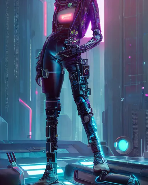 Prompt: portrait of agatha vega as a cyberpunk cyborg. sci - fi, missing panels, intricate abstract upper body intricate artwork, by tooth wu, wlop, beeple, dan mumford. concept art, octane render, deviantart, greg rutkowski, cinematic, key art, hyperrealism, iridescent accents