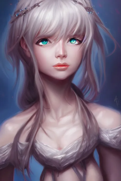 Image similar to portraid, pandora, trending on artstation, digital art by clamp