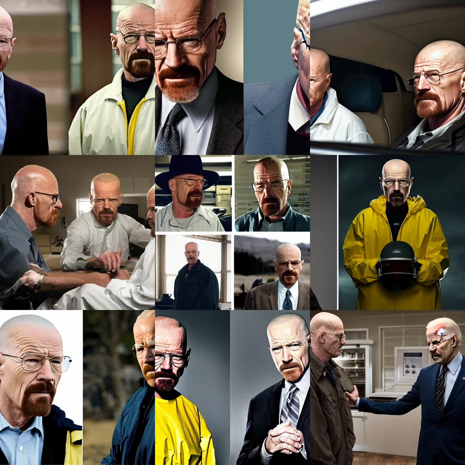 Prompt: Walter White meets Joe Biden in Breaking Bad