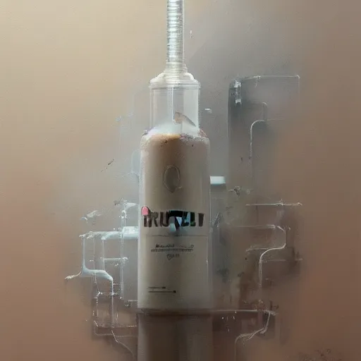 Image similar to emulsified lungs in a smoothie greg rutkowski paul emsley ismail inceoglu product review youtube video acrylic painting