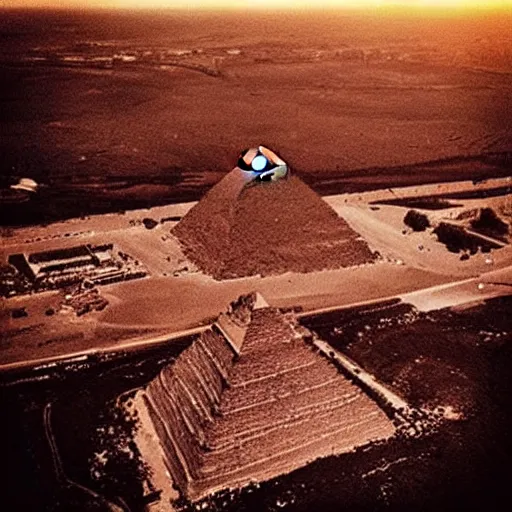 Image similar to “ the pyramids when they were first built, golden hour ”