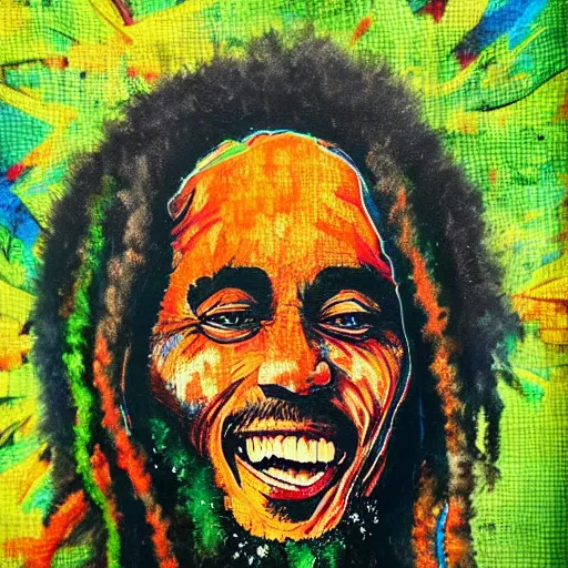 Image similar to Bob Marley as a tree, deep colors, high details, photrealistic, trending on artstation, award winning, deviant art,