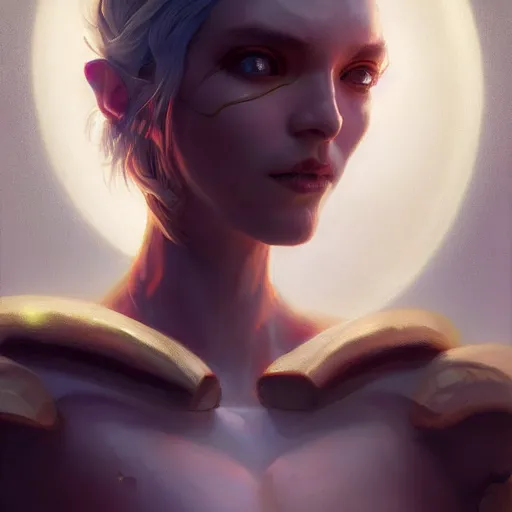 Image similar to Portrait of an Arcturian with large almond shaped pure white eyes, huggy wuggy from poppy playtime video game, fullbody, ultra high detailed, oil painting, Greg Rutkowski, Charlie Bowater, Yuumei, Yanjun Cheng, unreal 5, DAZ, hyperrealistic, octane render, RPG portrait, dynamic lighting, fantasy art, beautiful face