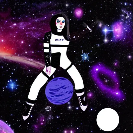 Image similar to space goth