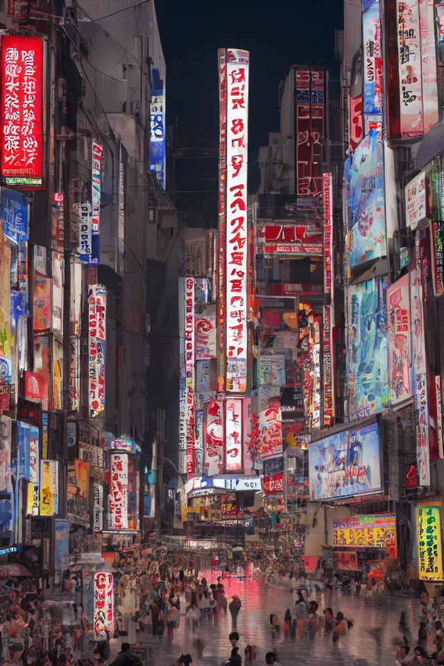 Prompt: a portrait of dotonbori, hyperrealistic, rtx, studio lighting, ray tracing, global illumination, highly detailed, octane render, rendered in unreal engine 5, studio quality, shot through a canon ef 7 0 - 3 0 0 mm f / 4 - 5. 6