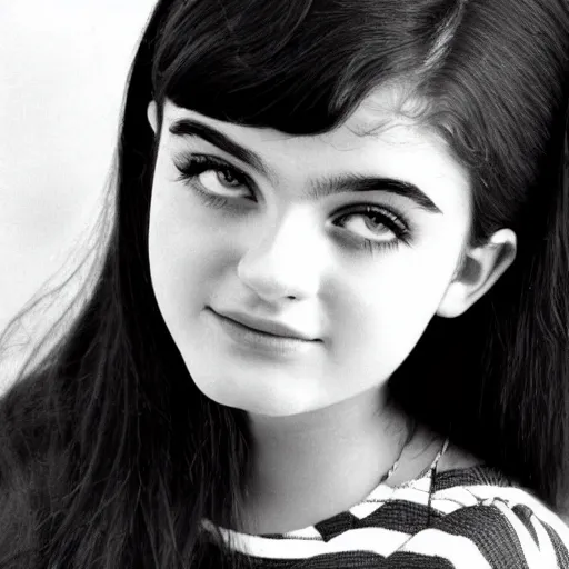 Image similar to teenager Angelina Jordan as a 1960s singer