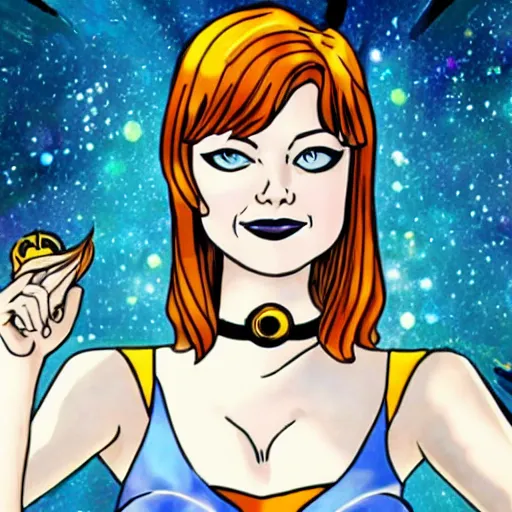 Image similar to emma stone in the style of sailor moon