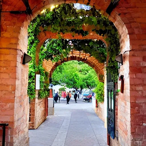 Image similar to the archway from that restaurant we liked