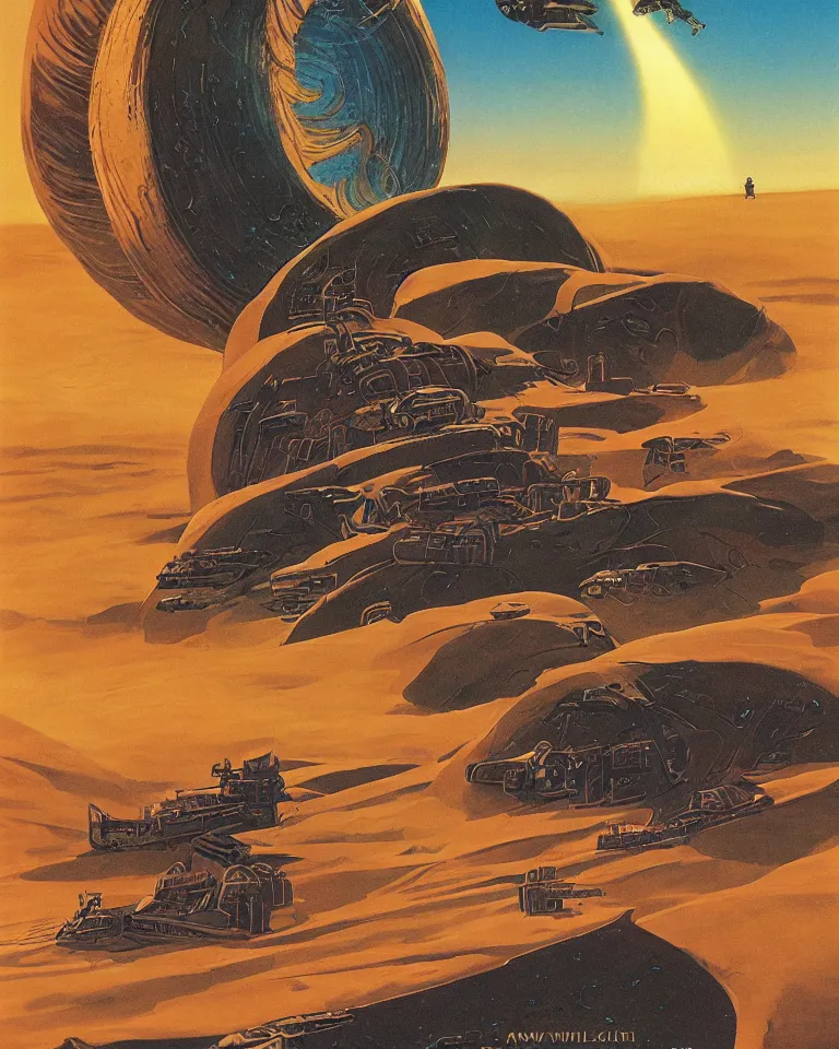 Image similar to dune vhs cover by chris foss