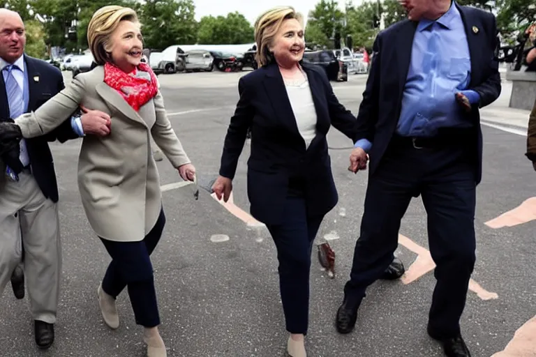 Image similar to hillary clinton handcuffed