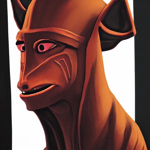 Image similar to Jar Jar Binks as a Sith Lord, portrait