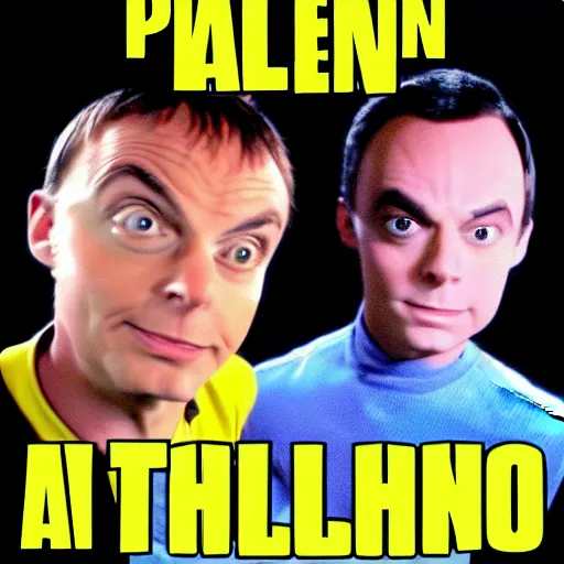 Image similar to paul the alien with sheldon cooper