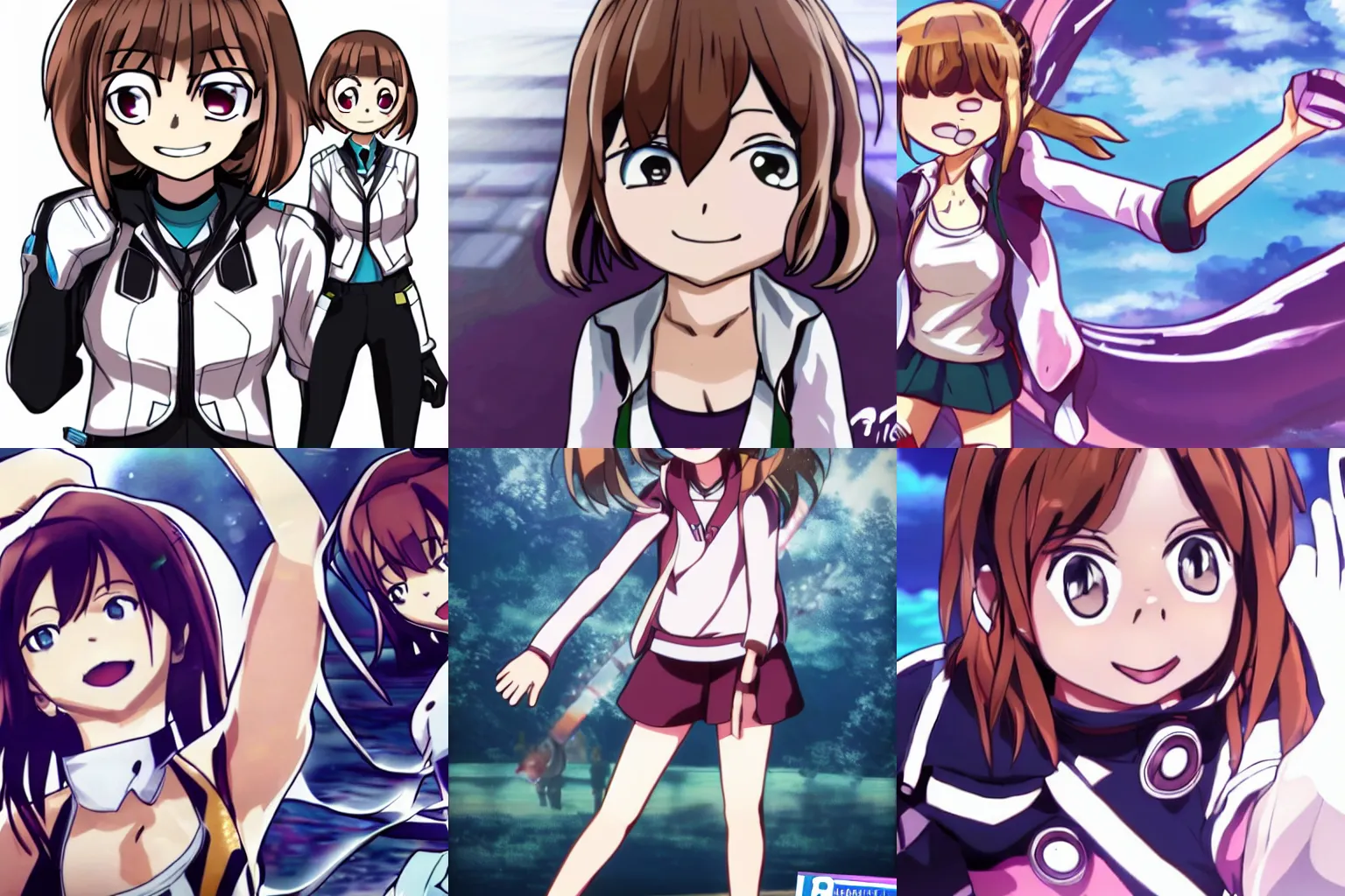 Prompt: Ochaco Uraraka in Danganronpa V3