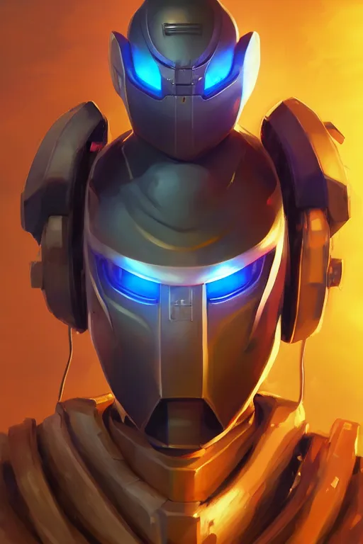 Image similar to epic mask helmet robot ninja portrait stylized as fornite style game design fanart by concept artist gervasio canda, behance hd by jesper ejsing, by rhads, makoto shinkai and lois van baarle, ilya kuvshinov, rossdraws global illumination radiating a glowing aura global illumination ray tracing hdr render in unreal engine 5