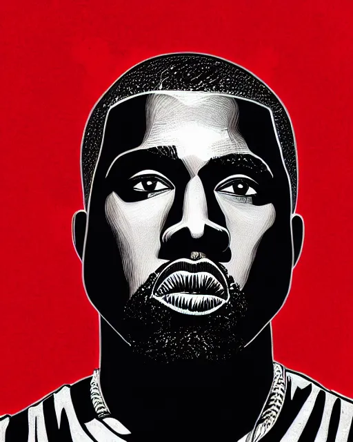 prompthunt: Op Art rap album cover for Kanye West DONDA 2 designed by Virgil  Abloh, HD, artstation
